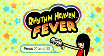 Rhythm Heaven Fever screen shot title